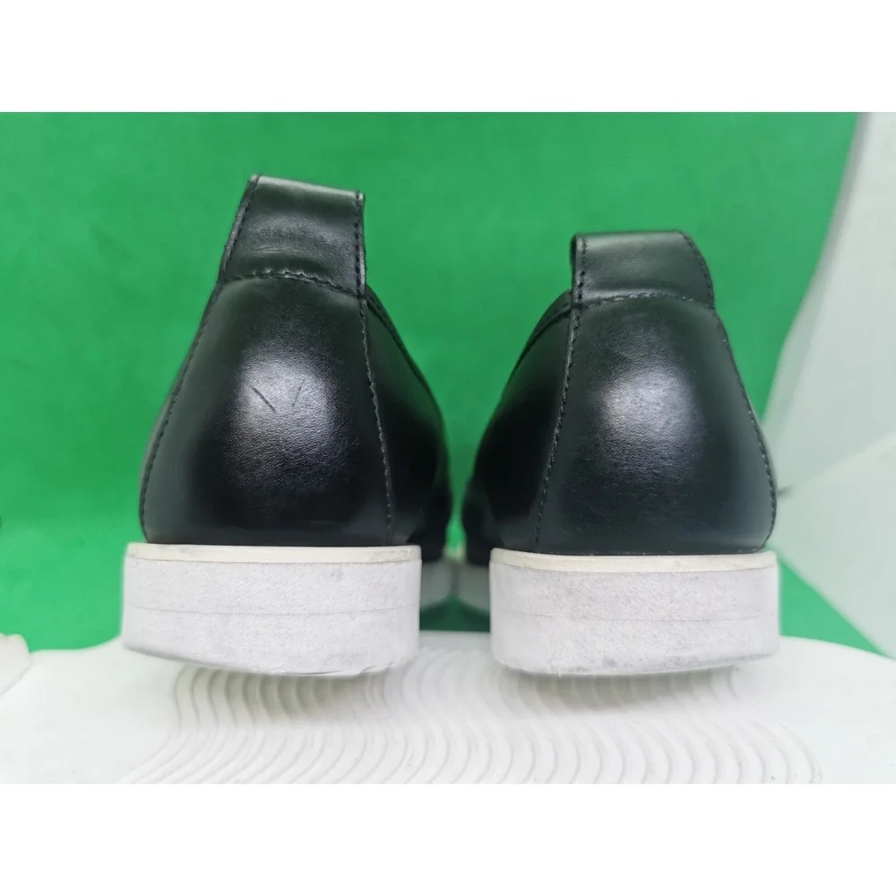 Everlane Women's Black Leather Slip On Platform Casual Size 7.5 Comfort Shoes
